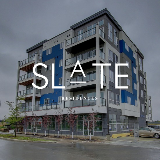 Slate Residences rental building, Desrochers Village Edmonton